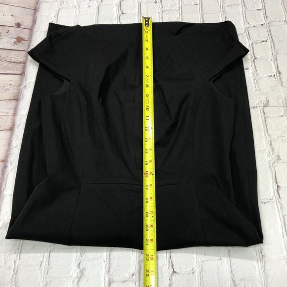 Banana Republic Women Cap Sleeve Sheath Dress Size 10 Cotton Blend Black B211 -3 - Picture 5 of 14